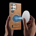 Suitable High-End Business Leather Magnetic Kickstand Protective Case For Samsung Galaxy S25 Ultra S24 Ultra S23 Ultra 