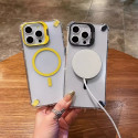 Transparent Acrylic Airbag Anti-knock Flip Camera Stand Holder Magsafe Case For iPhone