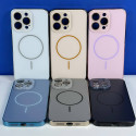 Dekex Hard PC Polycarbonate  Attached Lens Protector Magnetic Ring Design Case For iPhone 12 To 16 Pro Max 