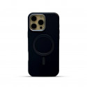 Metal Camera Frame Strong Magnetic PU Leather Case For iPhone 