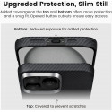 Pitaka Classic Ultra-Slim Case for iPhone 16 Pro Max / 16 Pro -Black/Grey (Twill)
