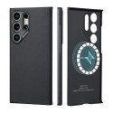 Pitaka MagEZ Case 4 Case-Less Thin Case for Galaxy S24 Ultra -Black (Twill)
