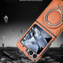 Luxury Leather Magnetic Case for Samsung Z Flip 6/5/4/3 – Shockproof & Wireless Charging Compatible