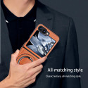 Luxury Leather Magnetic Case for Samsung Z Flip 6/5/4/3 – Shockproof & Wireless Charging Compatible