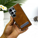 Luxury Leather Electroplating Kickstand Case For Samsung Galaxy Ultra Series