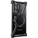 Metal Z Shape Frameless Design Bumper 360° Rotation Kickstand Aluminum Case For Samsung Galaxy 