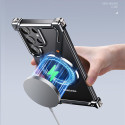 Metal Z Shape Frameless Design Bumper 360° Rotation Kickstand Aluminum Case For Samsung Galaxy 