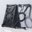 Metal Z Shape Frameless Design Bumper 360° Rotation Kickstand Aluminum Case For Samsung Galaxy 