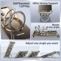 Metal Z Shape Frameless Design Bumper 360° Rotation Kickstand Aluminum Case For Samsung Galaxy 