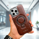 RMBMAX Premium Super Finish Leather Magsafe Stand Case For iPhone
