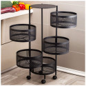 5-layer rotating fruit and vegetable basket