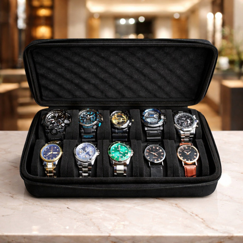 Premium Travel Watch Storage Case