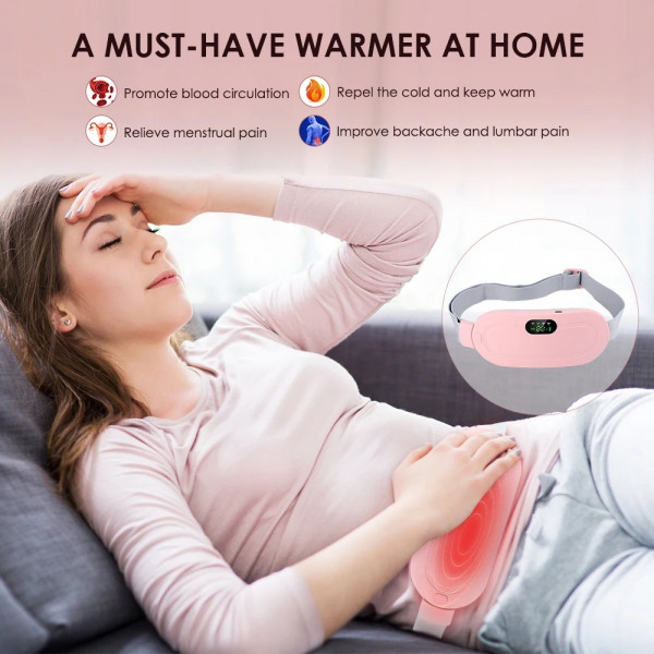 Electric Period Cramp Heating Massager Belt