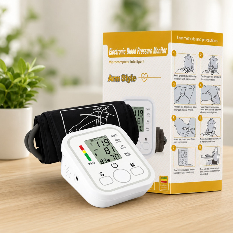 Digital Blood Pressure Monitor Machine dascription 