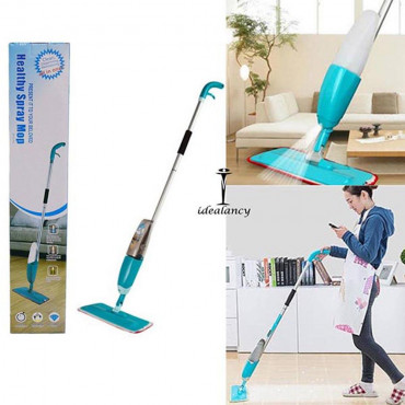 Water Spray Mop With Microfiber Cloth Floor Tiles Sweeper Cleaner.