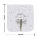 Transparent Wall Hooks(10 Pcs) Packet