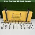 Over the door 19-hook shirt pant hanger