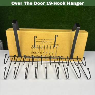 Over the door 19-hook shirt pant hanger