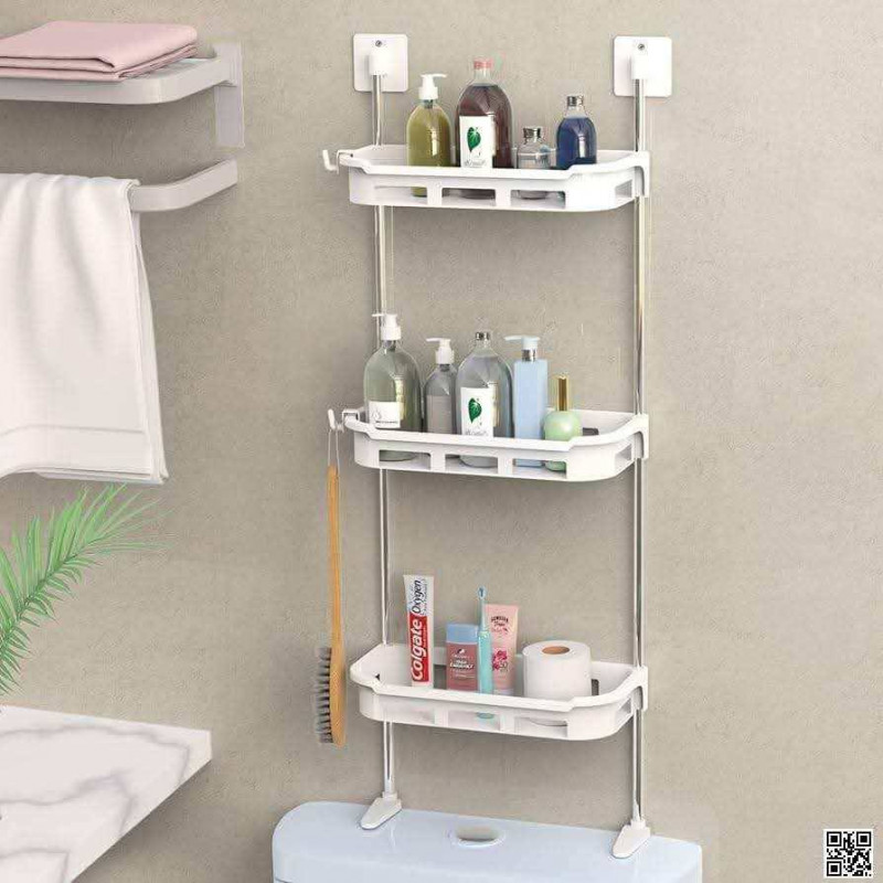 3 Tier Multifunctional Bathroom Wall Hanging Storage Rack
