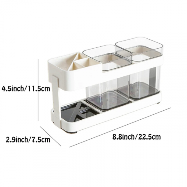 2in1 Toothbrush Toothpaste Holder