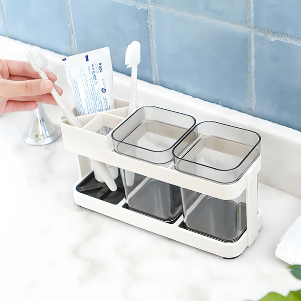 2in1 Toothbrush Toothpaste Holder
