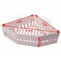 Plastic Corner Bathroom Self ( 3pcs)