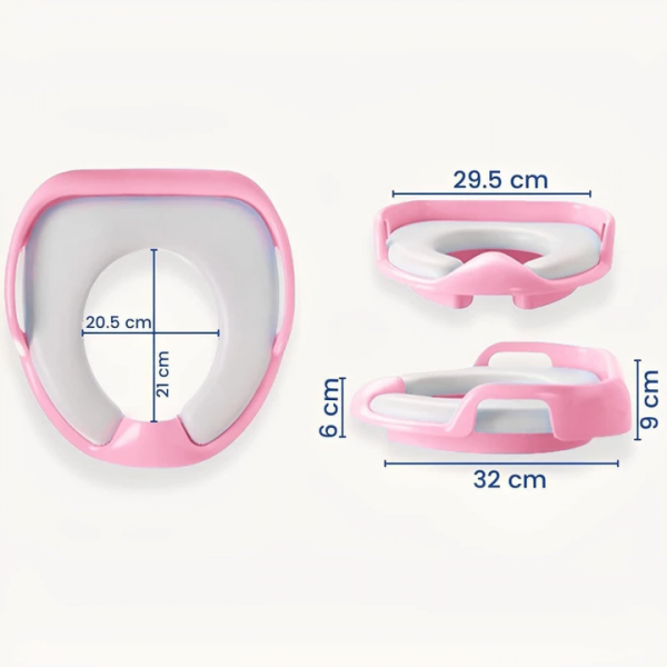 Children's Toilet Seat, Baby Soft Toilet Seat, Portable Baby Toilet Auxiliary