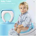 Children's Toilet Seat, Baby Soft Toilet Seat, Portable Baby Toilet Auxiliary