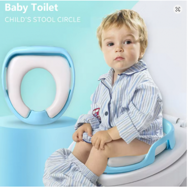 Children's Toilet Seat, Baby Soft Toilet Seat, Portable Baby Toilet Auxiliary