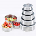 5 pieces Steel Bowl Set