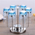 Glass Holder Rack 360° Rotating 