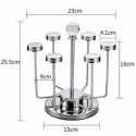 Glass Holder Rack 360° Rotating 