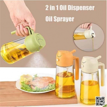 2 in 1 Oil Bottle, Oil Spray
