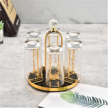 Golden Glass Stand 
