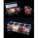 Four In One with Spoon Kitchen Spices Jar 