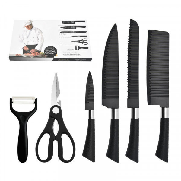 6 Pieces Kitchen Knife Set