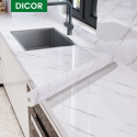 Marble Kitchen Waterproof And Oil Proof Sticker White