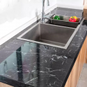 Marble Kitchen Waterproof And Oil Proof Sticker black 