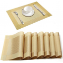 High Quality Square Shaped Dining Table Mat 6 Pcs