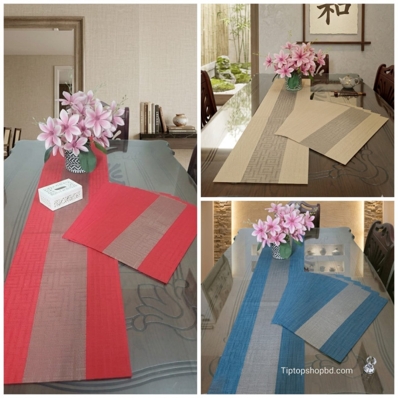 Luxury Dining Table Runner with Placemats