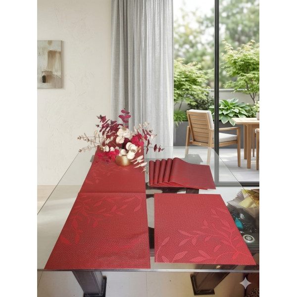 Elegant PVC Table Mat with Runner Combo
