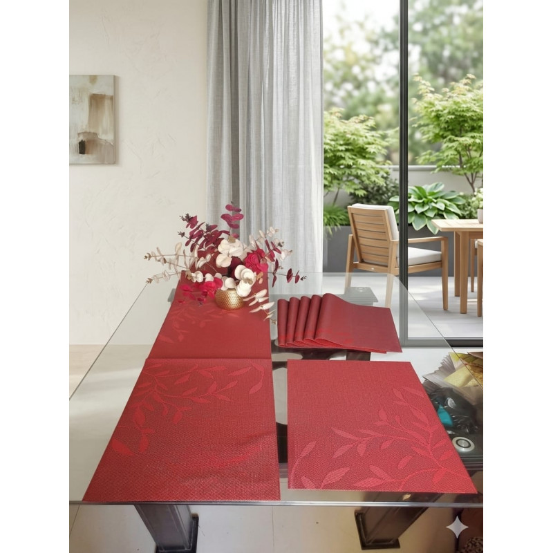 Elegant PVC Table Mat with Runner Combo