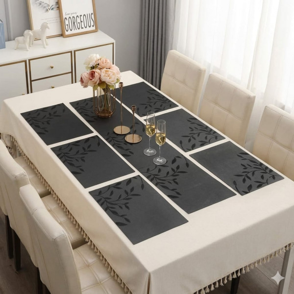 Elegant PVC Table Mat with Runner Combo