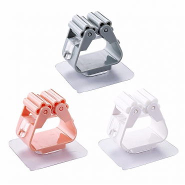 Wall Mounted Mop Organizer Holder (3 piece set )