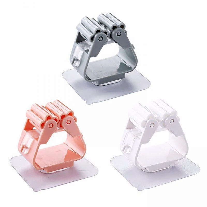 Wall Mounted Mop Organizer Holder (3 piece set )