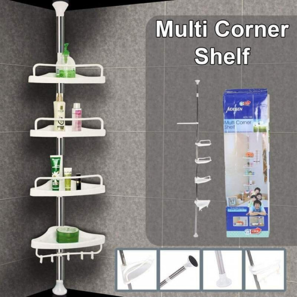 Adjustable Corner Bathroom Self