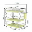 Premium Quality 3 layer Kitchen Rack