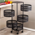 Round Shape Vegetable Basket Kitchen Storage Racks