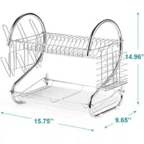 2 Layer Plate Storage - Kitchen Rack