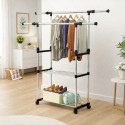 Double Pole Stainless Steel Clothes Rack